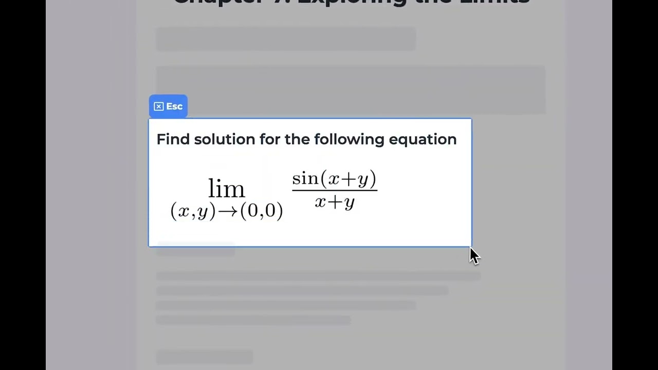 Math AI demo video