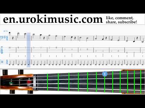 How to Play Cello The Pink Panther - Theme Song Tabs Part#1 exercises, scales um-i352