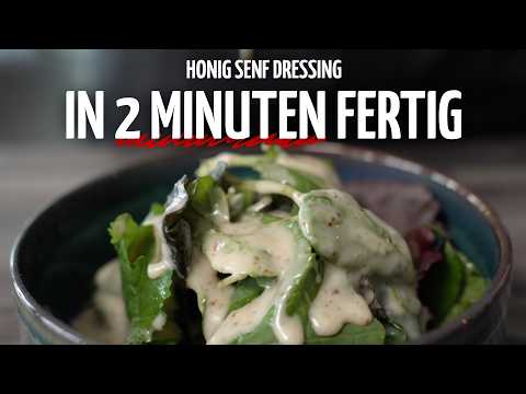 Honig-Senf-Dressing in 2 Minuten in Restaurant Qualität!