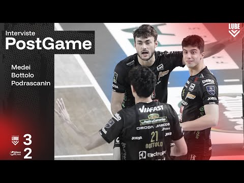 Medei, Bottolo, and Podrascanin after Lube 🆚 Milan