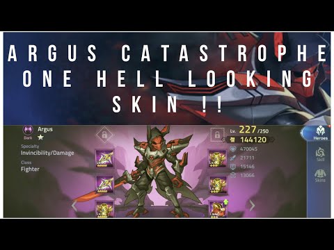 ARGUS CATASTROPHE IS ONE GOOD LOOKING SKIN, REVIEW AND GAMEPLAY ✅ | MOBILE LEGENDS ADVENTURE