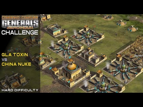 Command & Conquer: Zero Hour - Challenge - GLA Toxin vs China Nuke [Hard] 1080p
