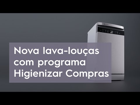 Video thumbnail of Lava Louças 14 Serviços Electrolux Inox com Função Higienizar LL14X