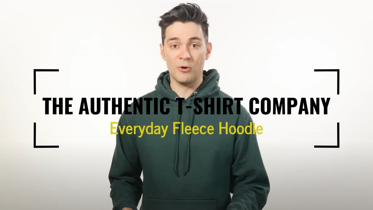 The Authentic T-Shirt Company Everyday Fleece Hoodie | BlankShirts.ca