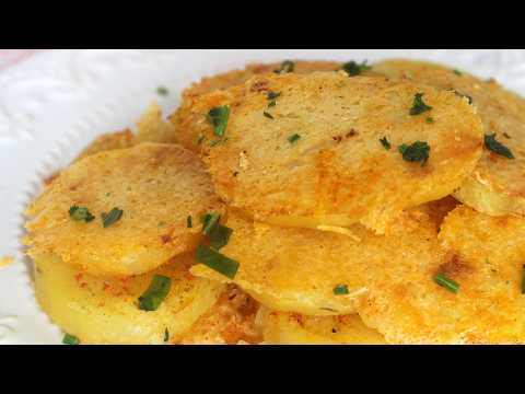 BATATA COM CROSTA DE PARMESÃO - RECEITAS QUE AMO