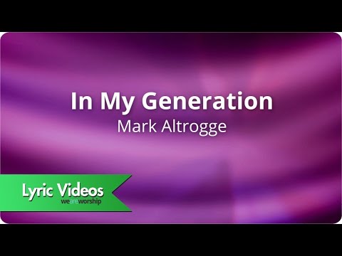 In My Generation - Youtube Lyric Video