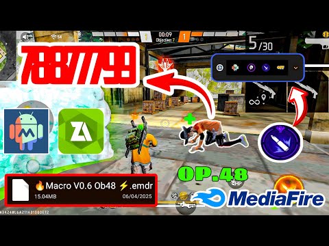 New Scarlet Brazilian 🇧🇷 Macro PANEL FF For Android ⭕📲 | Macrodroid Free Fire Headshot Setting...