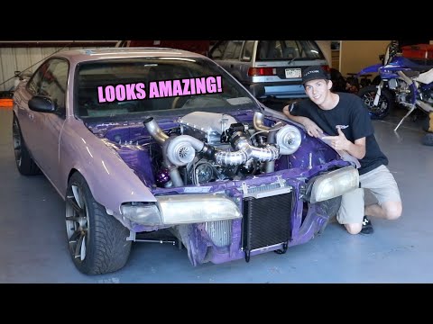 Twin Turbo J Swapped S14 Gets Boost Pipes!