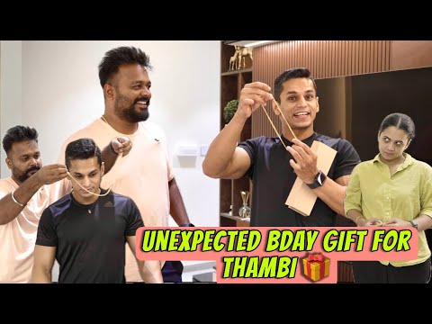 Costly bday gift for costly brother 😂 Gold Chain 💛 Hussain Manimegalai