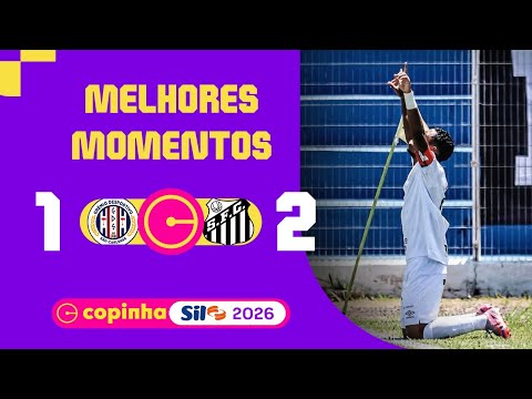 Gols e lances de São Carlense x Santos