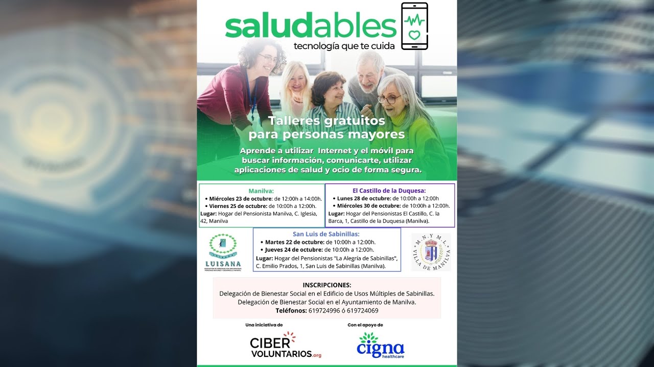 Continúan los talleres “Saludables: Tecnología que te cuida”