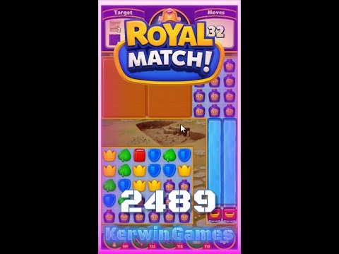 Royal Match Level 2489 - Super Hard Level - No Boosters Gameplay