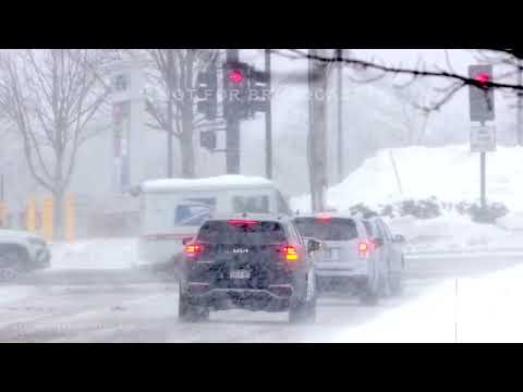 02-01-2026 Scituate, MA - Powerful Ocean Storm Brings High Waves & Snow To Coastal Masschusetts
