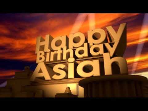Happy Birthday Asiah