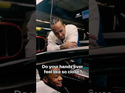 Lewis Hamilton shows Junior Driver inside his F1 car 🥹🤯