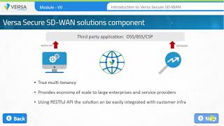 SDWAN | Versa Essential  _ Module 7 : Introduction to Versa Secure SD WAN Solution Components