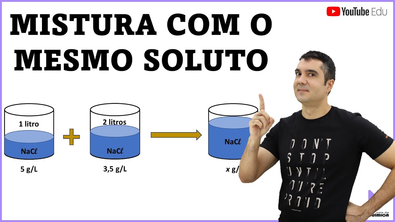 MISTURA DE SOLUÇÕES COM O MESMO SOLUTO - Química para quem tem dificuldade!