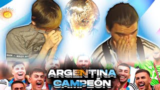 REACCIONES ENTRE AMIGOS *LLORAMOS* | ARGENTINA 🇦🇷 - 🇫🇷 FRANCIA | ARGENTINA CAMPEÓN MUNDIAL 2022