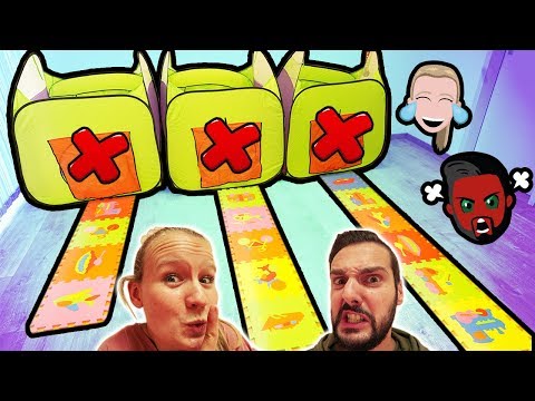 KATHI SCHUMMELT BEI GUCK NICHT DURCH DAS FALSCHE LOCH! *Lustige Slime Challenge mit Kaan*