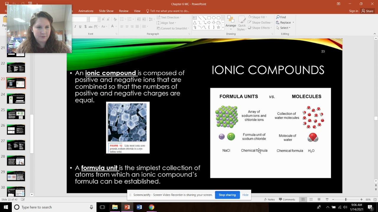 Ch. 6 Sec. 3 (Ionic Compounds)