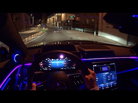 2022 Mercedes-Benz S 580 L 4Matic  - city night drive | POV