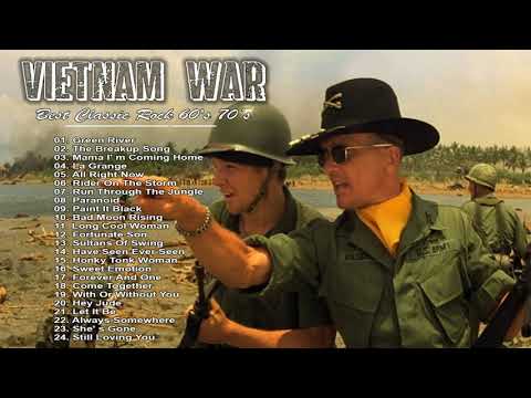 Top 100 Vietnam War Songs - BEST ROCK SONGS VIETNAM WAR MUSIC - Best Classic Rock Of 60s 70s