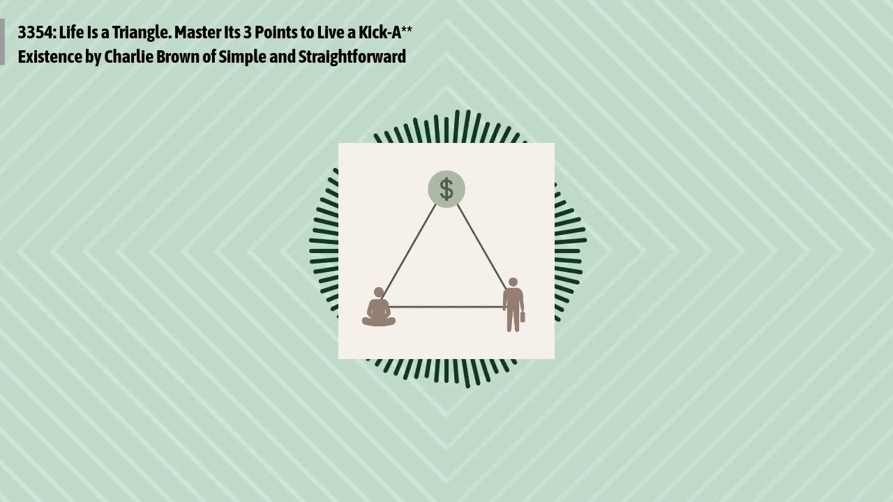 3354: Life Is a Triangle. Master Its 3 Points to Live a Kick-A** Existence by Charlie Brown of...
