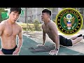 친구들과 미군 체력 테스트를 연습없이 해봤습니다 (Try the US Army Fitness Test without practice)