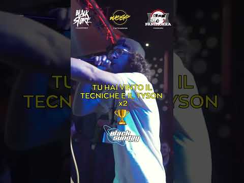 "TU HAI VINTO IL TECNICHE E IL TYSON.. (x3)🏆" #freestylerap #shorts #freestylerap #morbo #blnkay