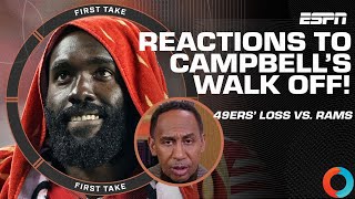 Stephen A. believes De’Vondre Campbell disgraced himself by leaving during the 49ers' defeat.