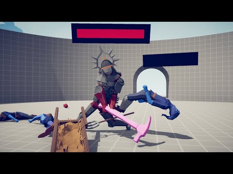 ARMED HAMMER WARRIOR + HP BAR 1 vs 1 UNIT - TABS - Totally Accurate Battle Simulator