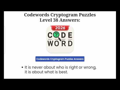 Codewords Cryptogram Puzzles All Levels 1 100 Solution Walkthrough