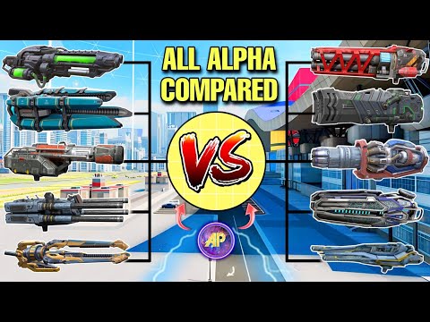 🔥 ALL TITAN ALPHA WEAPONS AT MAX RANGE COMPARISON! || WAR ROBOTS WR ||