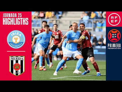 Resumen #PrimeraFederación | UD Ibiza 0-0 AD Mérida | Jornada 25, Grupo 2