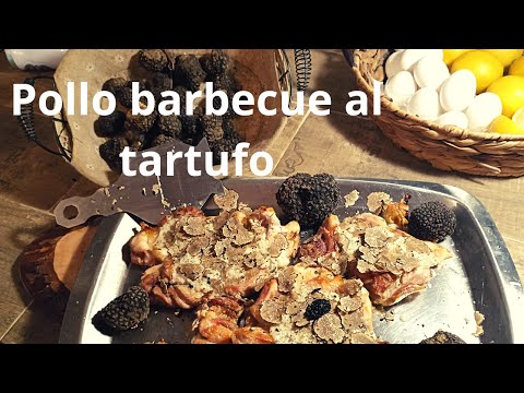 Pollo barbecue con maionese al tartufo(scorzone)piรน estivo di cosi