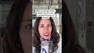 When passenger thinks flights shouldn’t be cancelled because of blizzards #airport #winterstorm