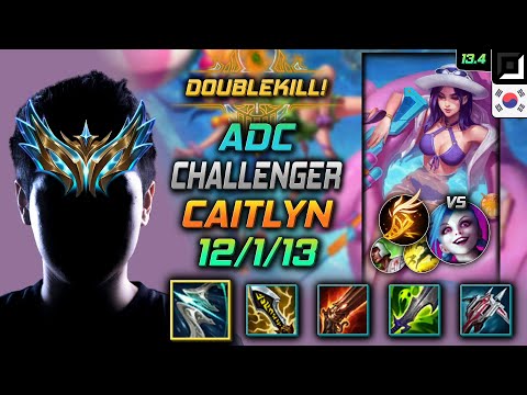 Challenger Adc Caitlyn Build Galeforce Fleet Footwork - Caitlyn Adc vs Jinx - LOL KR 13.4