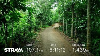 preview picture of video 'Metric century, 100 kilometer off road endurance di Bandung. Bandung - Nyenang - Bandung Loop'