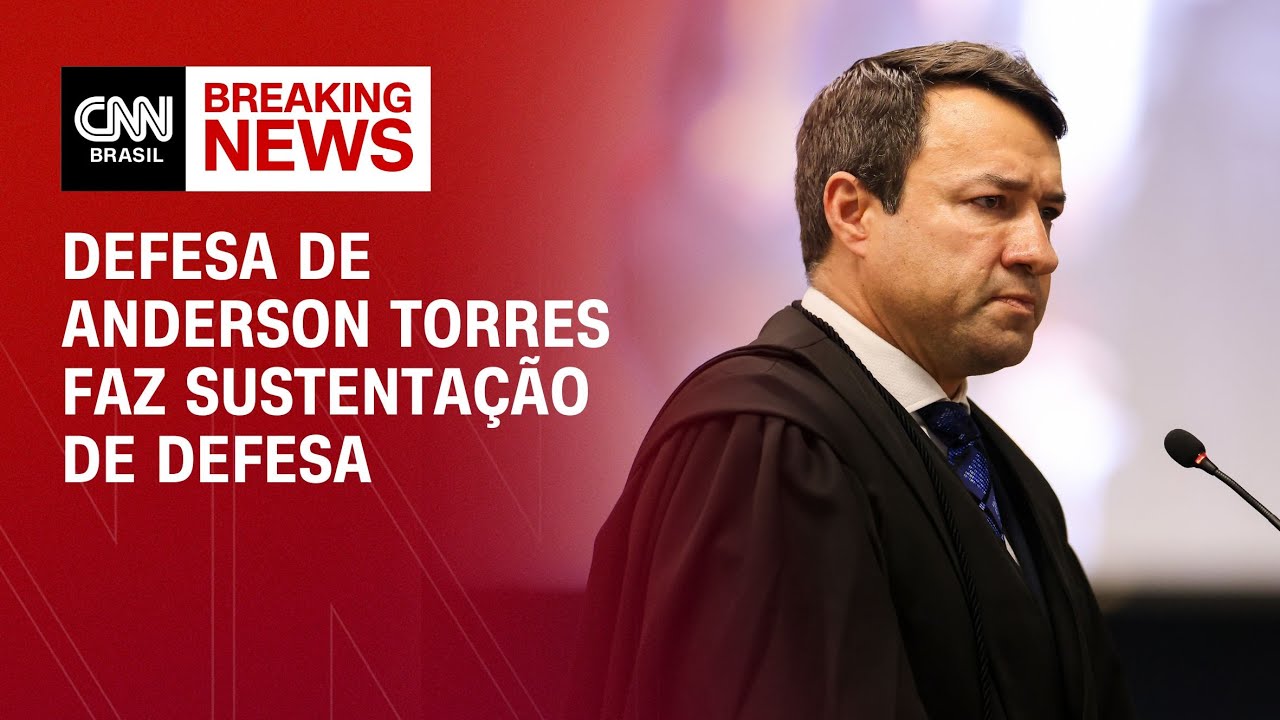 Defesa de Anderson Torres faz sustentação de defesa | LIVE CNN