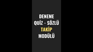 DENEME-QUİZ-SÖZLÜ TAKİP MODÜLÜ - ÖĞRETMEN EVRAK UYGULAMASI