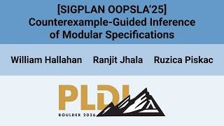 [PLDI'26] [SIGPLAN OOPSLA’25] Counterexample-Guided Inference of Modular Specifications