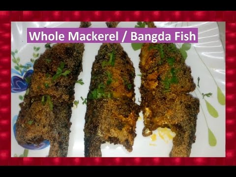 How to fry Whole Mackerel / Bangda Fish | Marathi Recipe | Shubhangi Keer Video