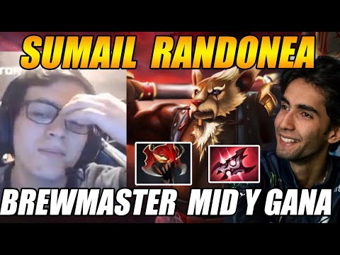 MATTHEW SOSPRENDIDO CON SUMAIL QUE RANDOMEA MID BREWMASTER Y SIEMPRE GANA "EL TRUCO ES RANDONEAR"