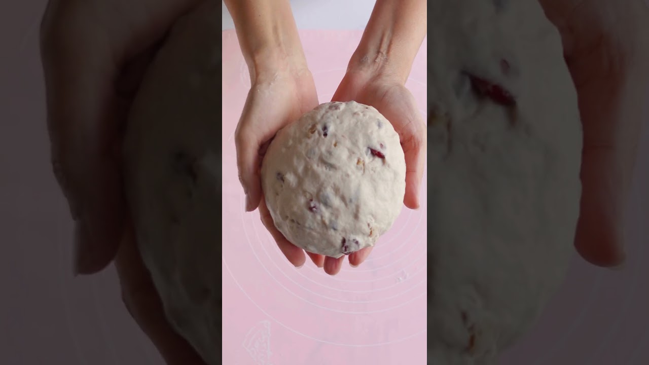 Cranberry Walnut Bread- Recipe link in comments #ytshorts #cranberrywalnutbread #homemadebread