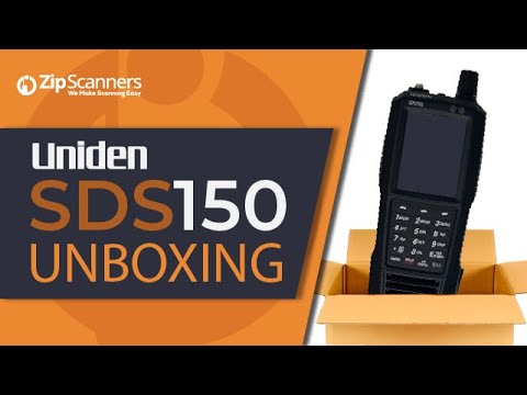 Uniden SDS150 unboxing and setup, Zip Scanners YouTube channel