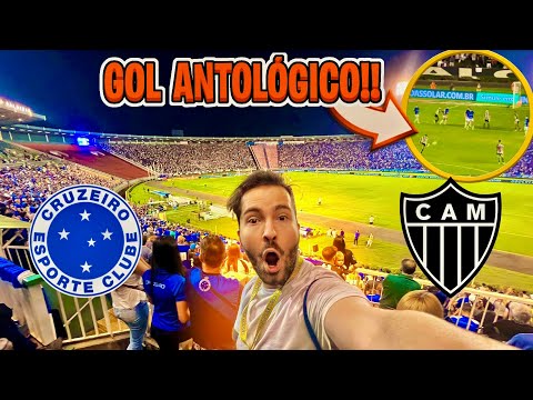 FILMEI O GOL DE FALTA DO HULK DO MEIO CAMPO/ Cruzeiro 0 x 1 Atlético-MG