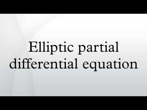 Elliptic partial differential equation
