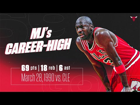 Every Point from Michael Jordan's CAREER-HIGH 69 Points | Chicago Bulls | March 28, 1990 vs. Cavs