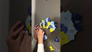 Пазл Мапа України на магнітах