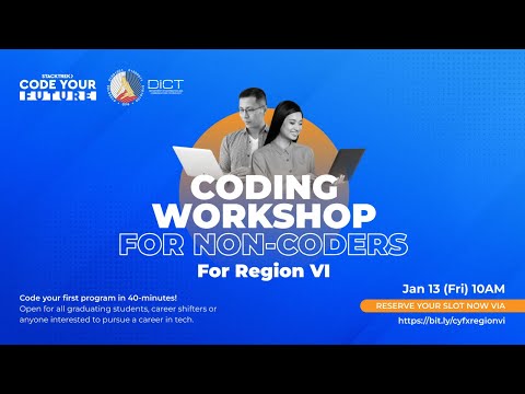 Code Your Future: 40-mins Coding Workshop for Non-Coders for Region VI